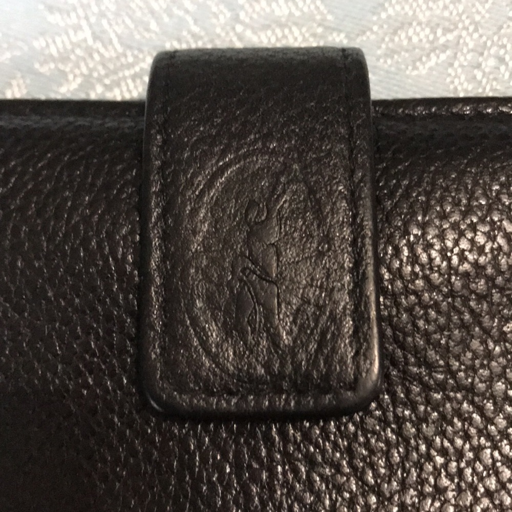 Lonchamp Vintage Black Leather Wallet - Picture 6 of 16